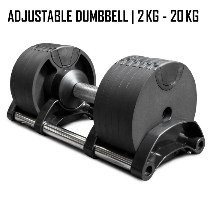 Adjustable dumbbells online with bench