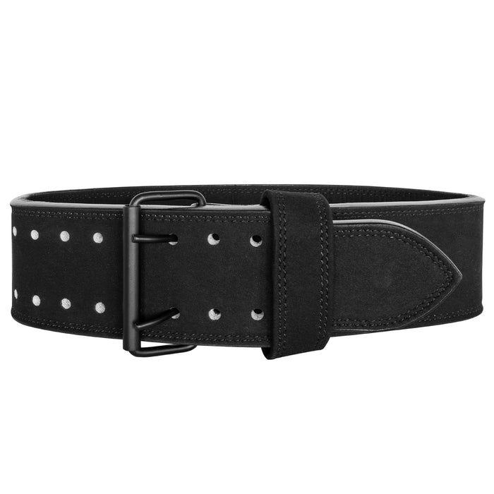 Double Prong Belt, All Black, 10MM - IPF Approved - Strength Shop