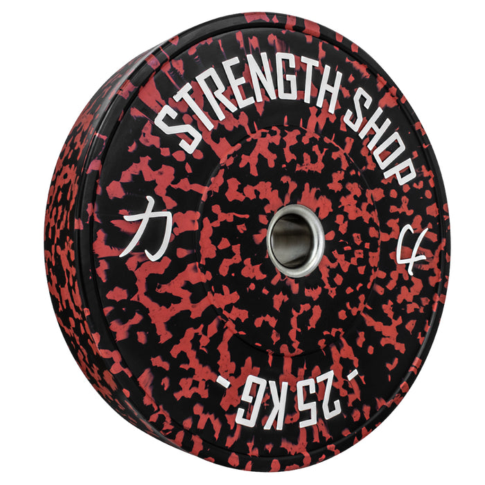 Fleck Rubber Bumper Plates – Colour Coded, 5kg-25kg or 150kg Set - Strength Shop