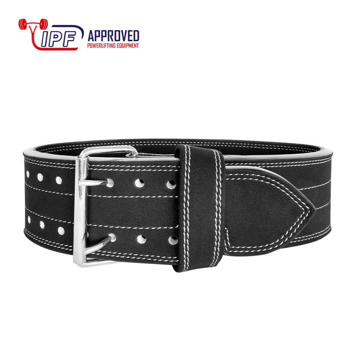 Double Prong Buckle Belt with Grip, 13MM - IPF Approved - Strength Shop