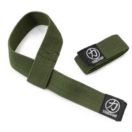 Khaki Lifting Straps – Cotton - Strength Shop