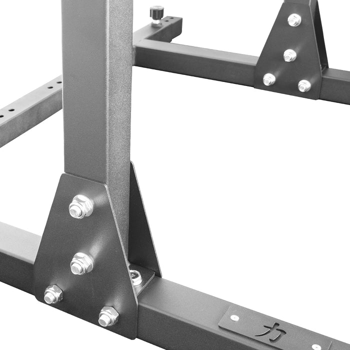 Basic Squat Stand and 150KG Set Riot Bumper Plates, Black - Strength Shop