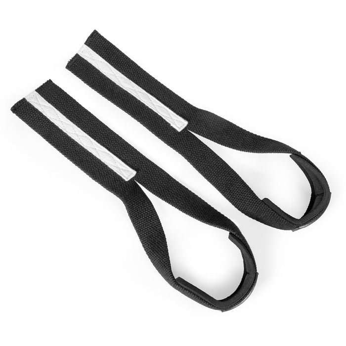 Anchor Weightlifting Straps, Black & White - Strength Shop