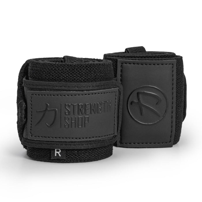 Stealth Black PRO Wrist Wraps – Medium, 30cm/60cm, IPF Approved - Strength Shop