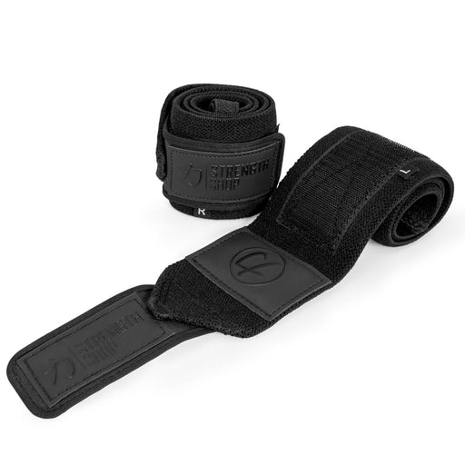 Stealth Black PRO Wrist Wraps – Medium, 30cm/60cm, IPF Approved - Strength Shop