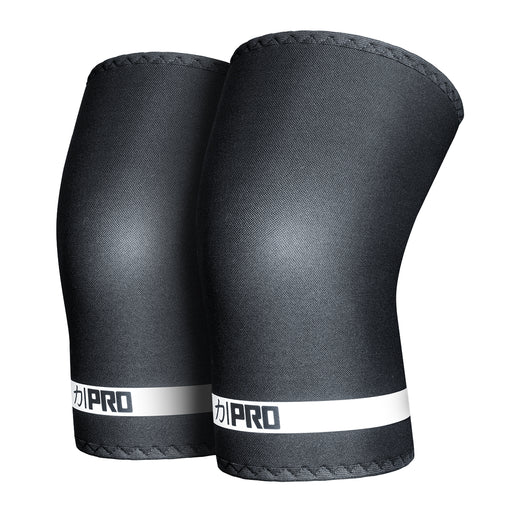 7mm Inferno PRO Knee Sleeves - Extra Stiff Neoprene, Black - IPF Approved - Strength Shop