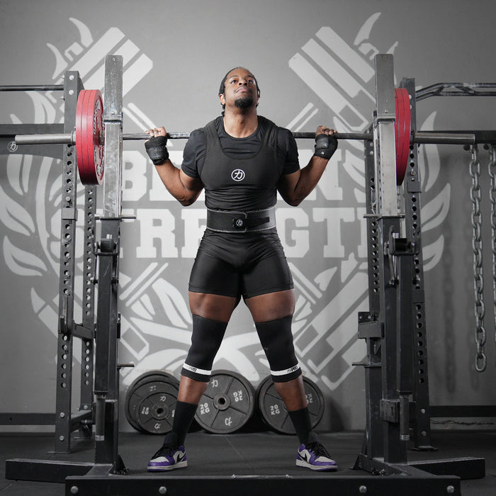 7mm Inferno PRO Knee Sleeves - Extra Stiff Neoprene, Black - IPF Approved - Strength Shop