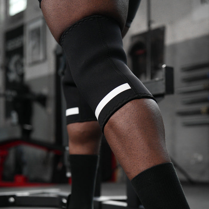 7mm Inferno PRO Knee Sleeves - Extra Stiff Neoprene, Black - IPF Approved - Strength Shop
