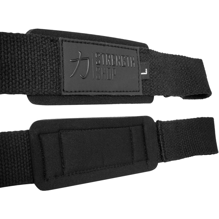 Stealth Black PRO Lifting Straps, 50cm or 65cm