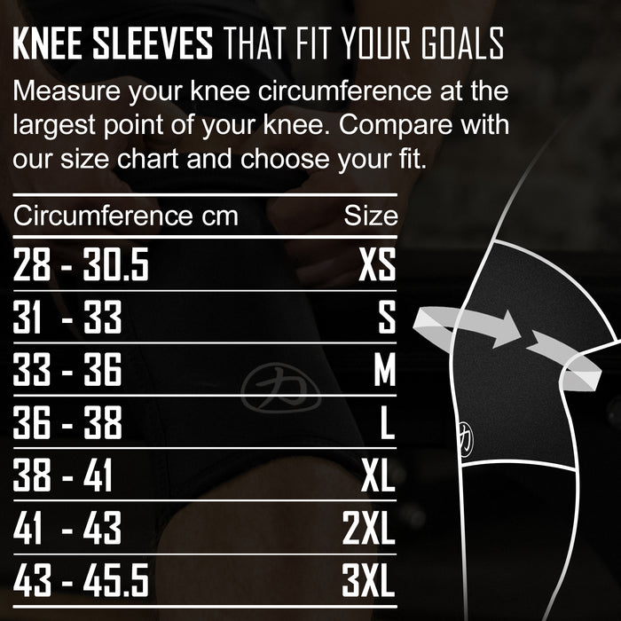 Strength Shop 7mm Inferno Neoprene Knee Sleeves - Black - IPF Approved (Pair) - Strength Shop