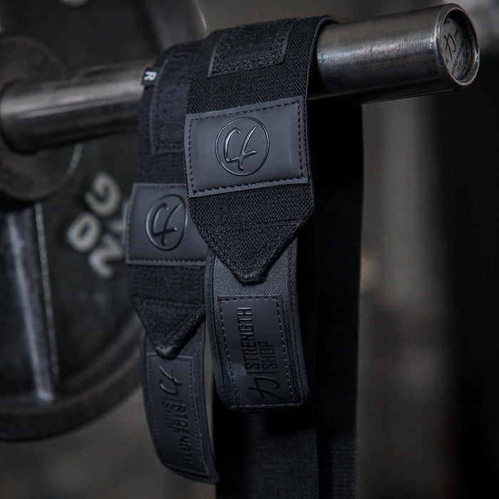 Stealth Black PRO Wrist Wraps – Medium, 30cm/60cm, IPF Approved - Strength Shop