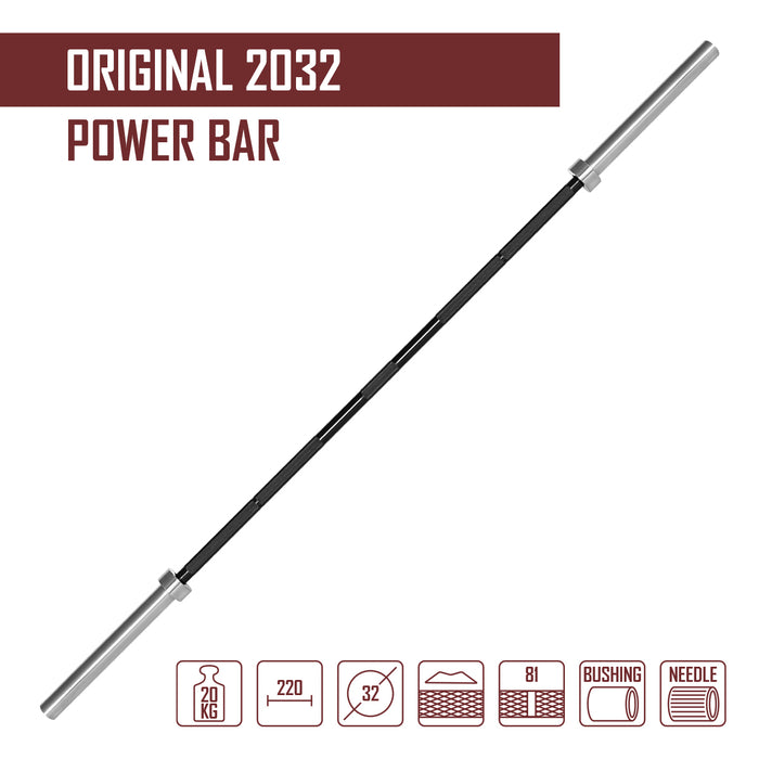 Original 2032 Power Bar, 20kg - Strength Shop