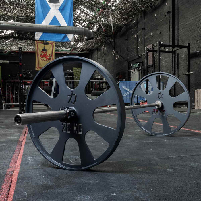 Apollon Wheels – Pair, 20kg per Wheel, Black Powder Coated - Strength Shop