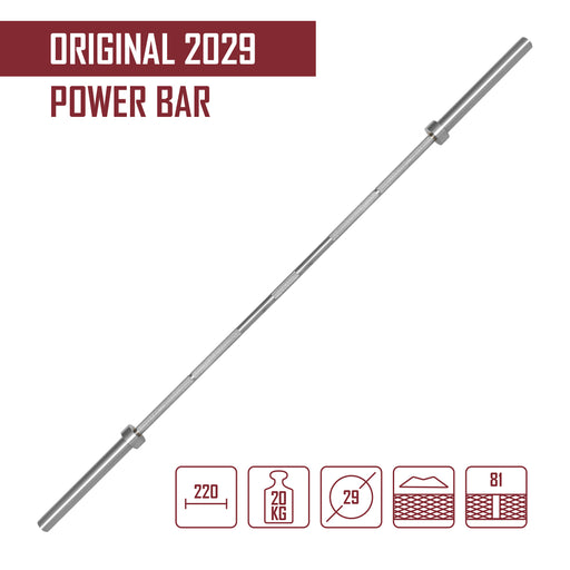 Original 2029 Power Bar, Chrome - Strength Shop