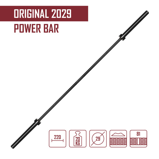 Original 2029 Power Bar, All Black E-Coating - Strength Shop