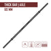 60MM Axle, Black Oxide Coated - 25KG - Strength Shop
