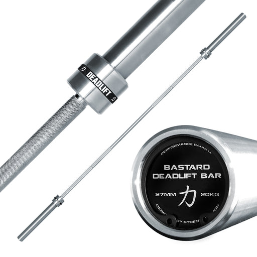 Bastard Deadlift Bar, Nickel Plated Shaft - Strength Shop
