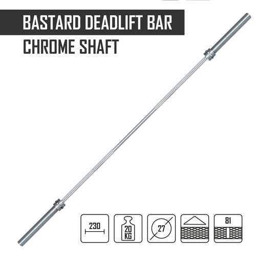 Bastard Deadlift Bar, Nickel Plated Shaft - Strength Shop