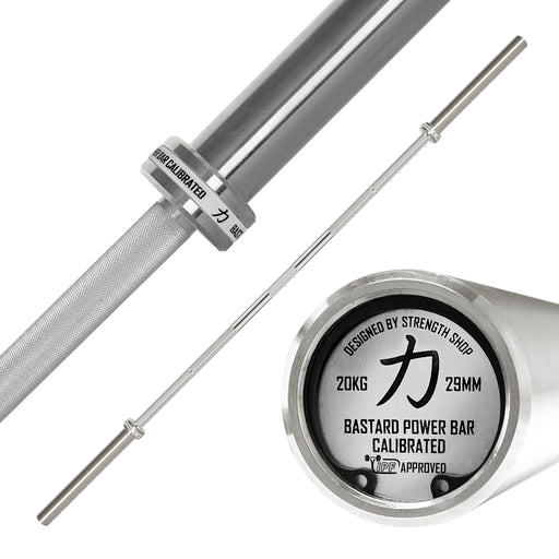 Calibrated Bastard Power Bar - Stainless Steel, IPF Approved - Strength Shop