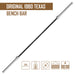 Original Texas Bench Bar, 25kg - Chrome Sleeves & Black Shaft - Strength Shop