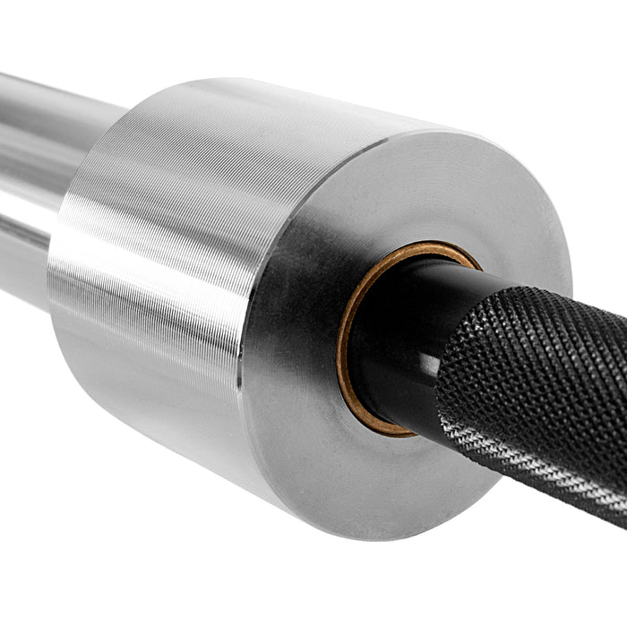 Original Texas Bench Bar, 25kg - Chrome Sleeves & Black Shaft - Strength Shop