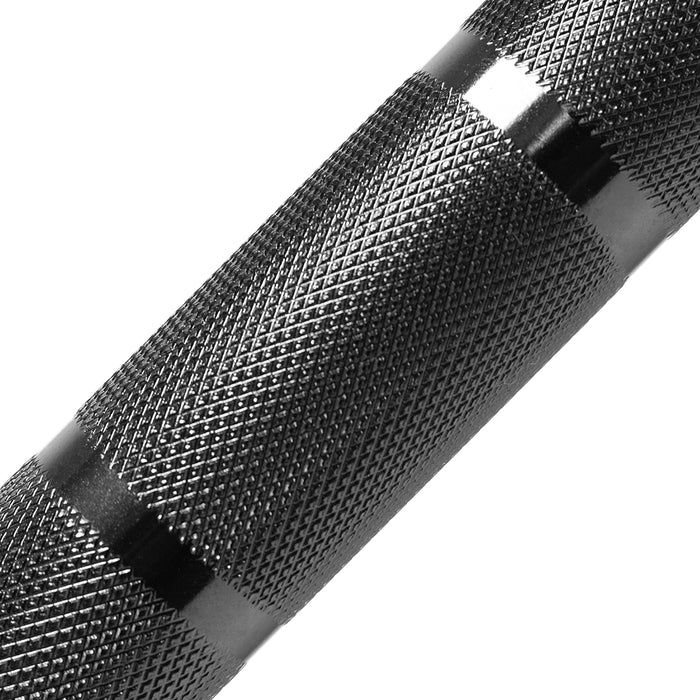 Bastard Hybrid Bar, Black, w/o Centre Knurling - Strength Shop