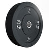 25KG - Riot Bumper Plate, kompakt, schwarz 