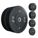 150KG Set - Riot Bumper Plates, Black - Strength Shop