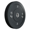 15KG - Riot Bumper Plate, kompakt, schwarz 