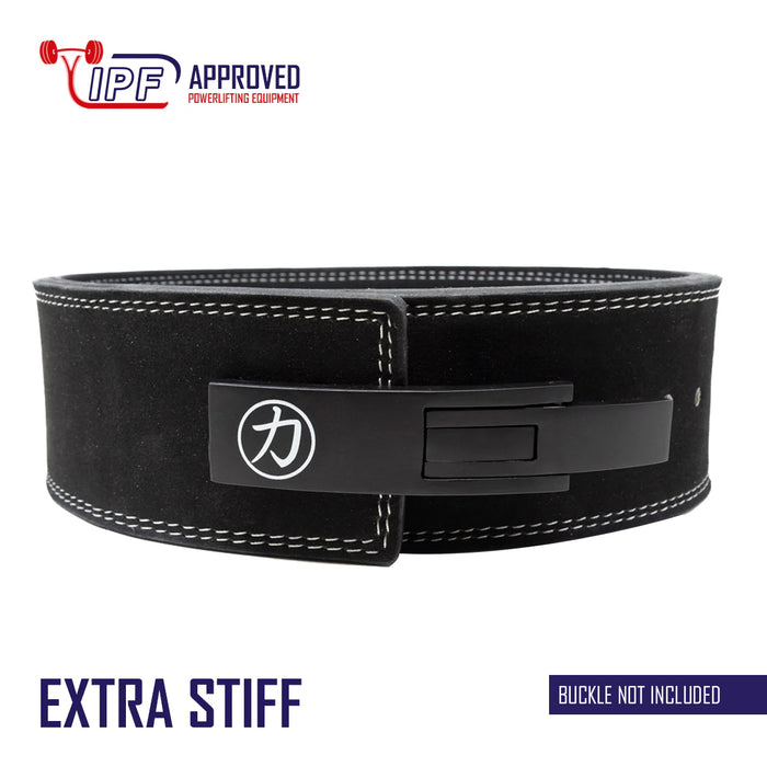 Extra Stiff Black Lever Belt, 13mm - IPF Approved - Strength Shop