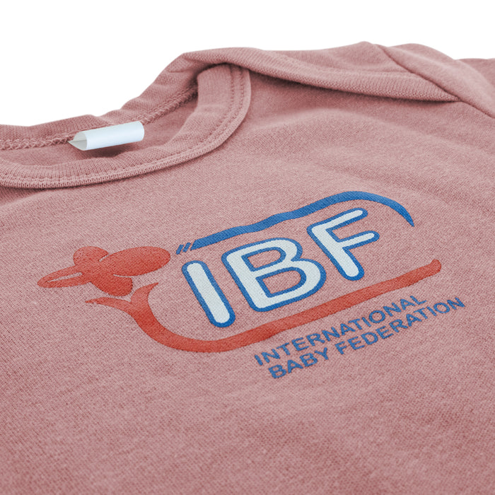 Baby Singlet IBF – International Baby Federation, Grey/Pink/Blue - Strength Shop