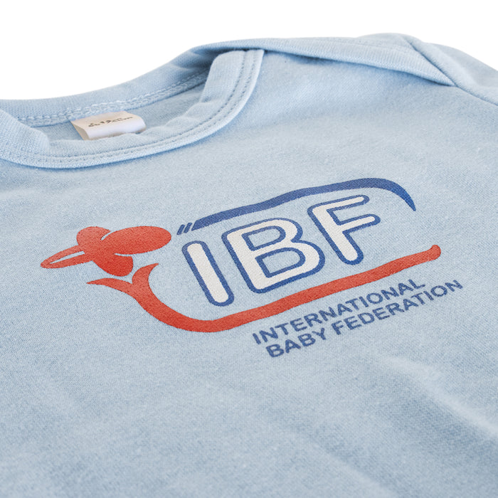 Baby Singlet IBF – International Baby Federation, Grey/Pink/Blue - Strength Shop
