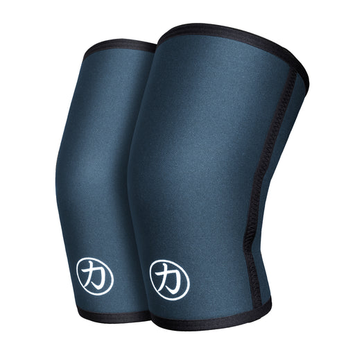 7mm Inferno Neoprene Knee Sleeves, Blue-Grey – IPF Approved (Pair) - Strength Shop