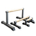 Wooden Grip Parallettes - 3 Sizes, Steel Base - Strength Shop