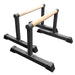 Wooden Grip Parallettes - 3 Sizes, Steel Base - Strength Shop
