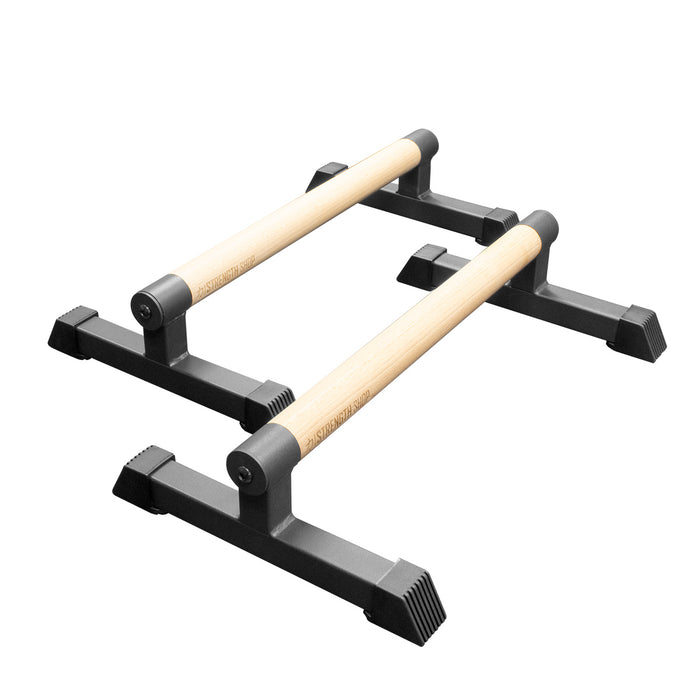 Small Wooden Parallettes | Wide Base, Foam Grip, Non-Slip - Swift  Calisthenics