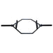 Heavy Duty Black Olympic Hex/Trap Bar 1.6M - Strength Shop