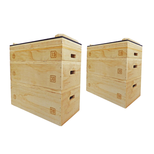 Wooden Jerk Blocks - 2 Blocks - Strength Shop