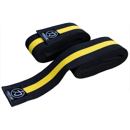 Heavy Knee Wraps - 1 Pair (2M, 2.5M or 3M) - Yellow/black - Strength Shop