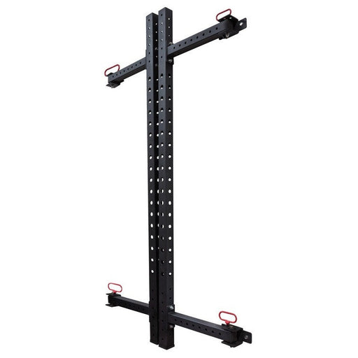 Riot Wall-Mounted Foldable Rack - 2.32m Tall, Black - Strength Shop