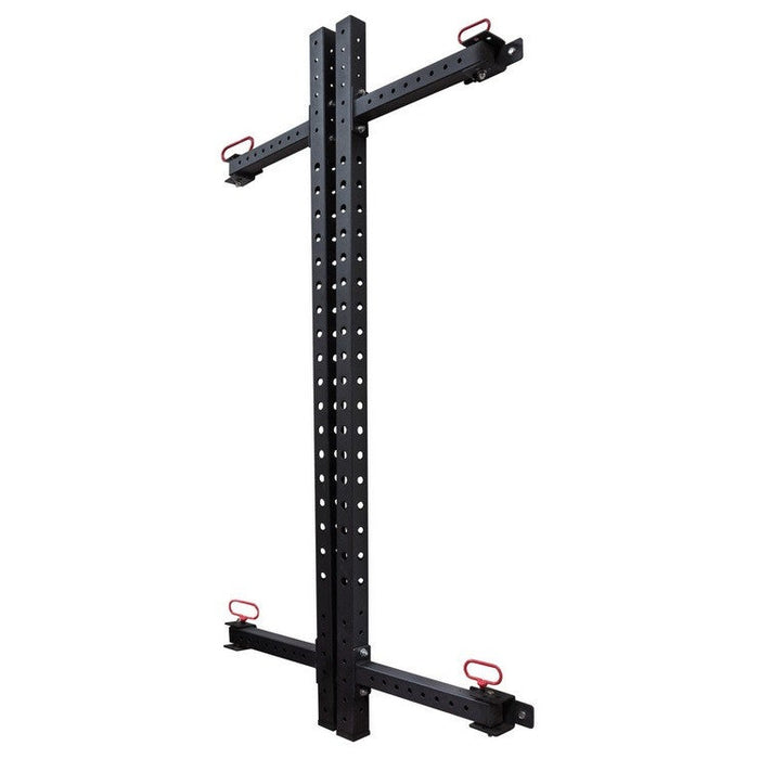 Riot Wall-Mounted Foldable Rack - 2.32m Tall, Black - Strength Shop