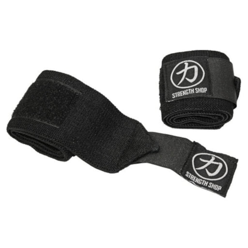 Black Wrist Wraps, Light - 30CM - Strength Shop