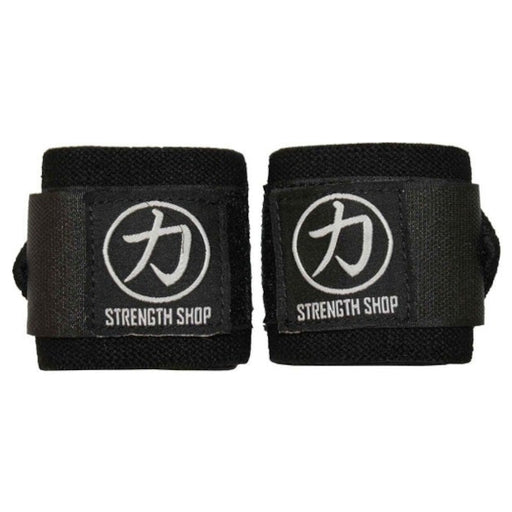 Black Wrist Wraps, Light - 30CM - Strength Shop
