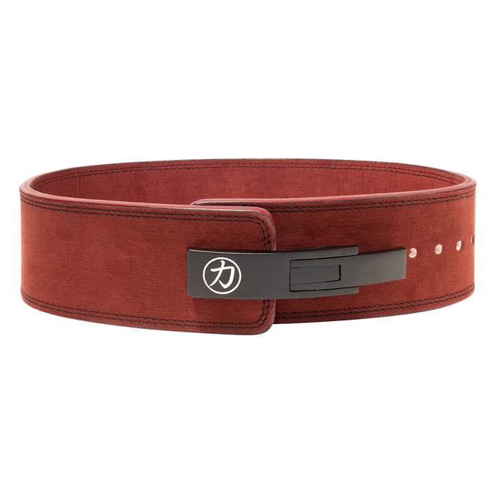 Wine-Red Lever Belt, 10mm - IPF Approved - Strength Shop