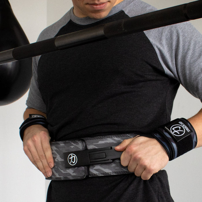 Dark Camo Lever Belt, 10MM - IPF Approved (B-WARE) - Strength Shop