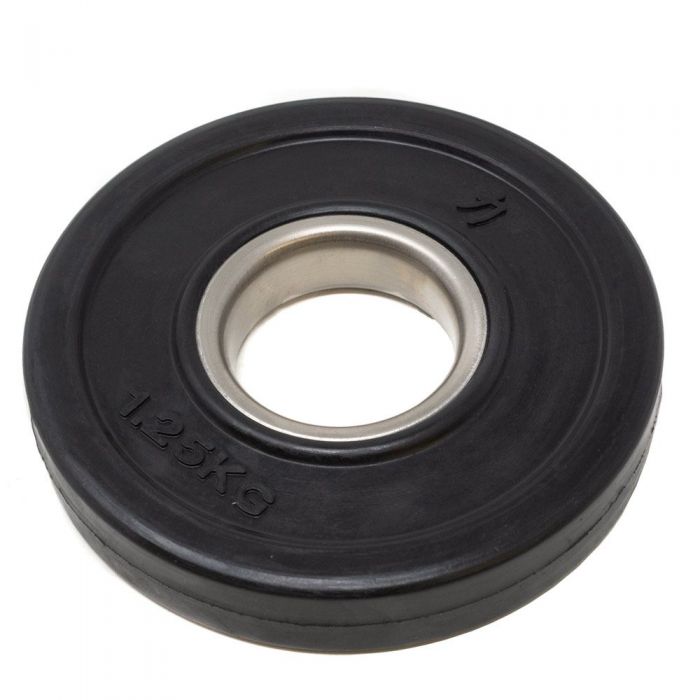 Rubber Coated Plates - Black, 0.5kg-5kg - Strength Shop