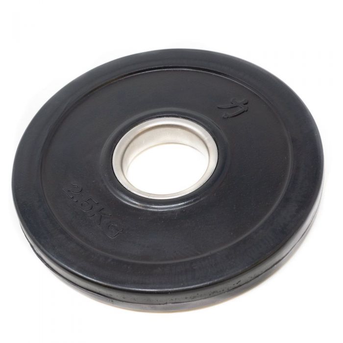 Rubber Coated Plates - Black, 0.5kg-5kg - Strength Shop