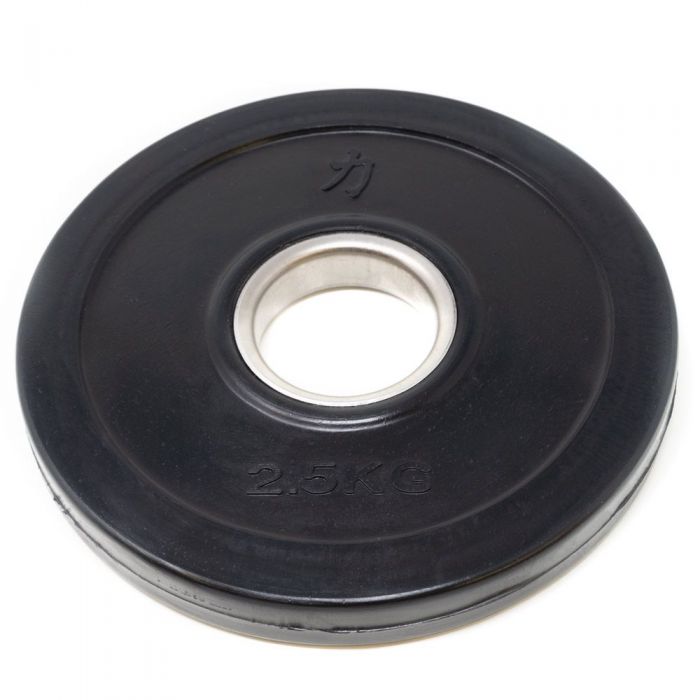 Rubber Coated Plates - Black, 0.5kg-5kg - Strength Shop