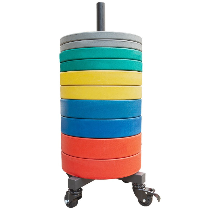 Bumper plate stacker trolley 2025