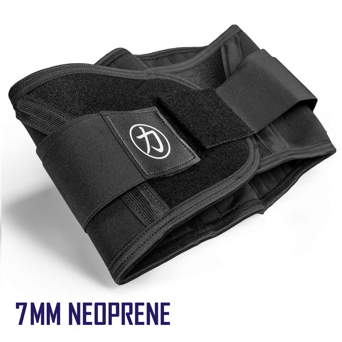 Neoprene Back Support, 7mm - Black - Strength Shop